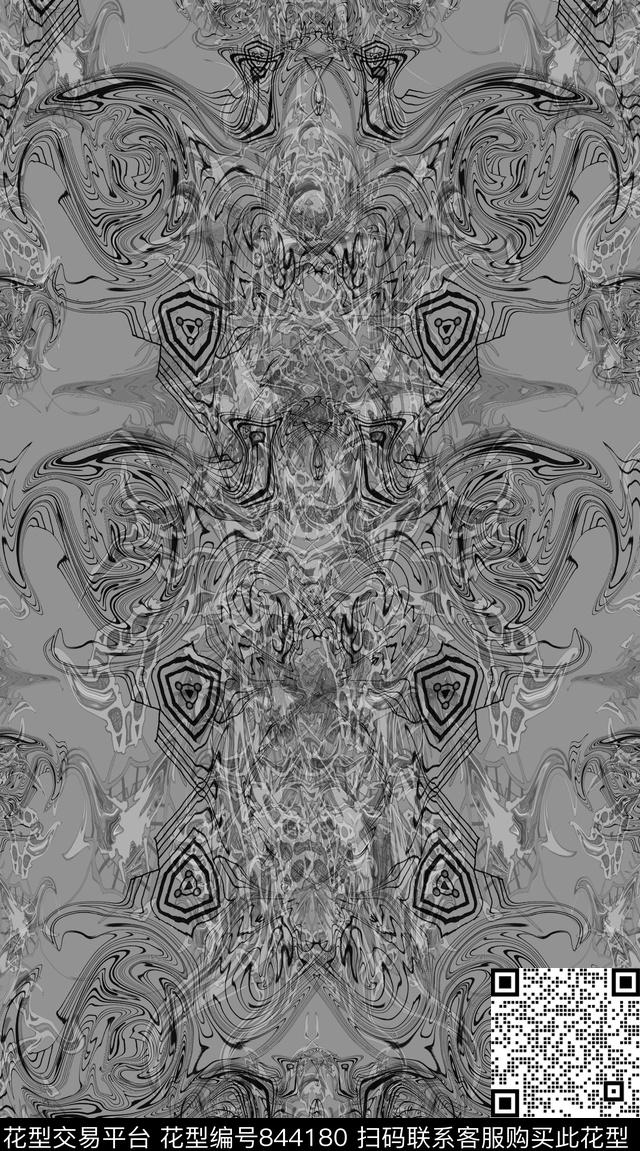 男装创意服装面料衬衫数码印花华亿平台下载（图片编号: 844180） - 瓦栏（Walan）