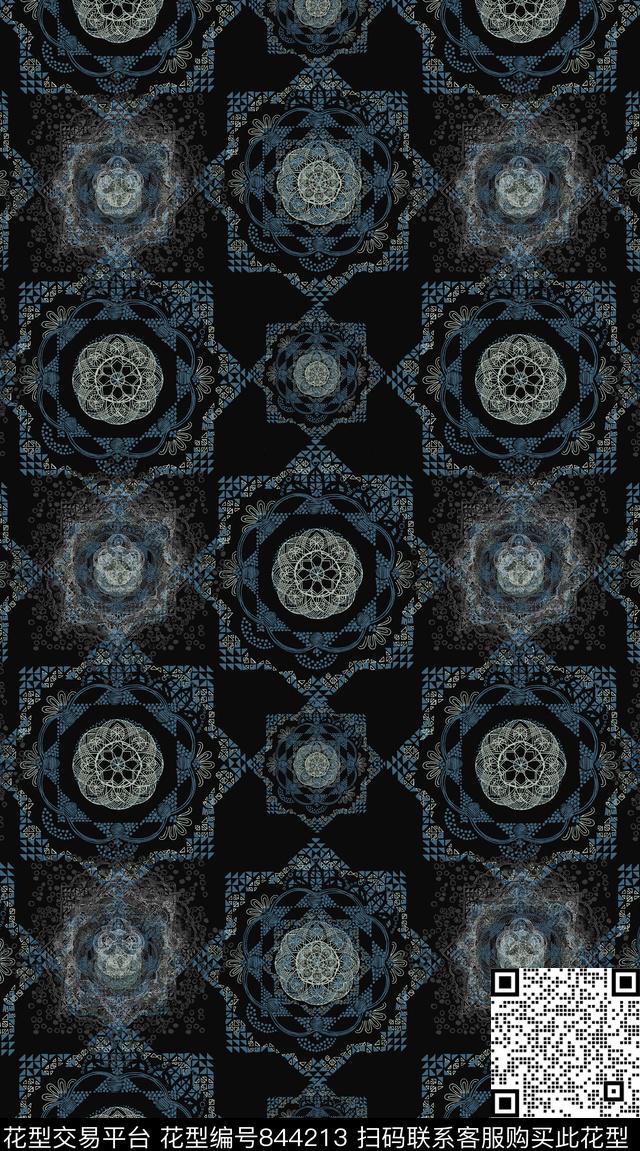 男装衬衫外套传统印花华亿平台下载（图片编号: 844213） - 瓦栏（Walan）