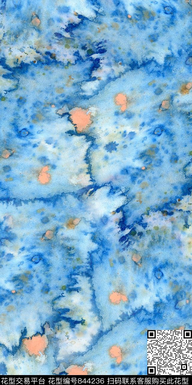 炫彩底纹水彩底纹抽象底纹数码印花华亿平台下载（图片编号: 844236） - 瓦栏（Walan）