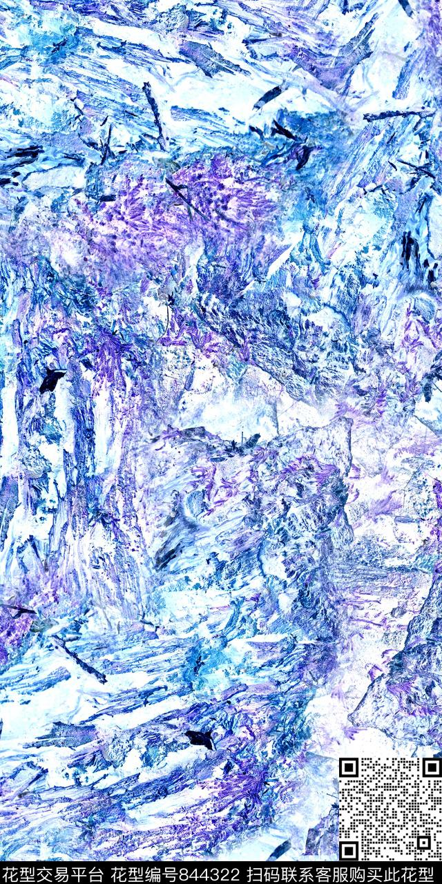 数码抽象炫彩数码印花华亿平台下载（图片编号: 844322） - 瓦栏（Walan）