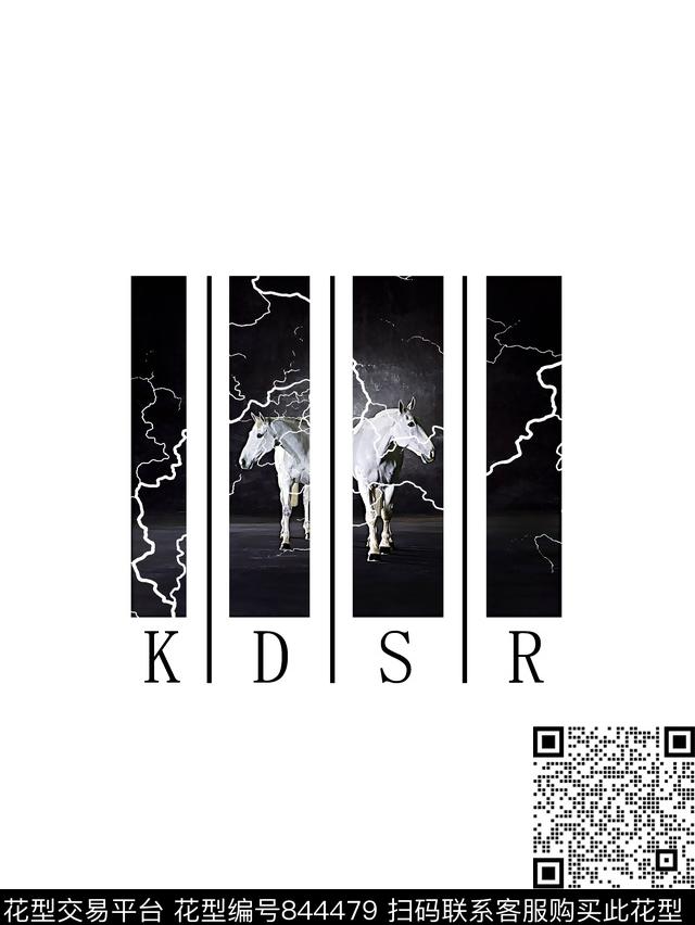 闪电纹理马几何数码印花华亿平台下载（图片编号: 844479） - 瓦栏（Walan）