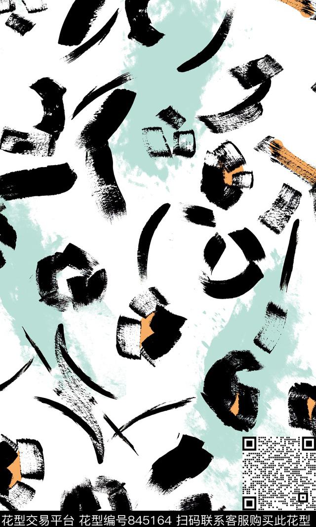 小清新炫彩水彩花卉半成花卉传统印花华亿平台下载（图片编号: 845164） - 瓦栏（Walan）