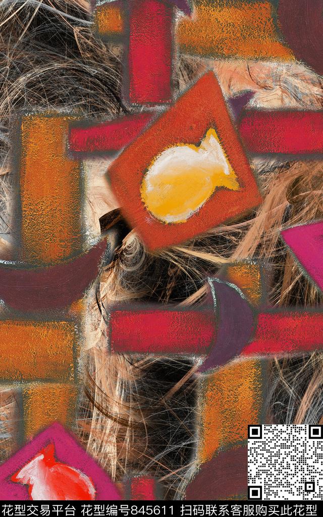 欧美波西米亚民族风数码印花华亿平台下载（图片编号: 845611） - 瓦栏（Walan）