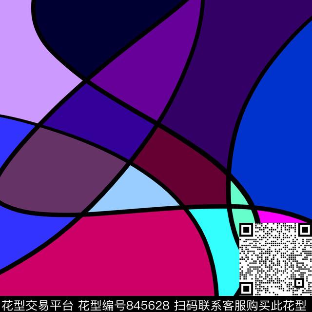 方巾不规则几何几何传统印花华亿平台下载（图片编号: 845628） - 瓦栏（Walan）