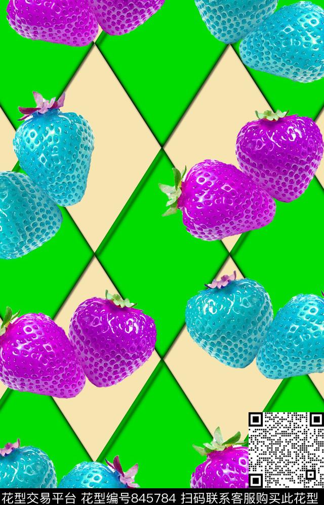 色块形状色彩数码印花华亿平台下载（图片编号: 845784） - 瓦栏（Walan）