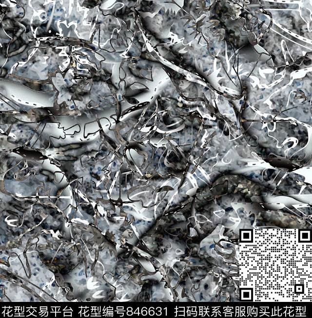 纹理清新风抽象创意数码印花华亿平台下载（图片编号: 846631） - 瓦栏（Walan）