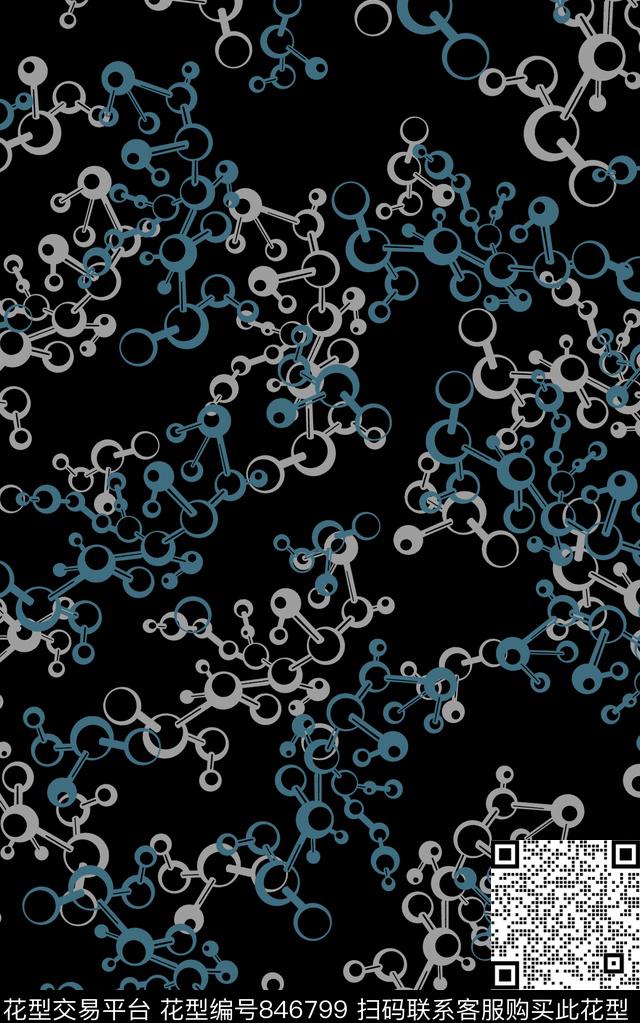 几何解构线条传统印花华亿平台下载（图片编号: 846799） - 瓦栏（Walan）