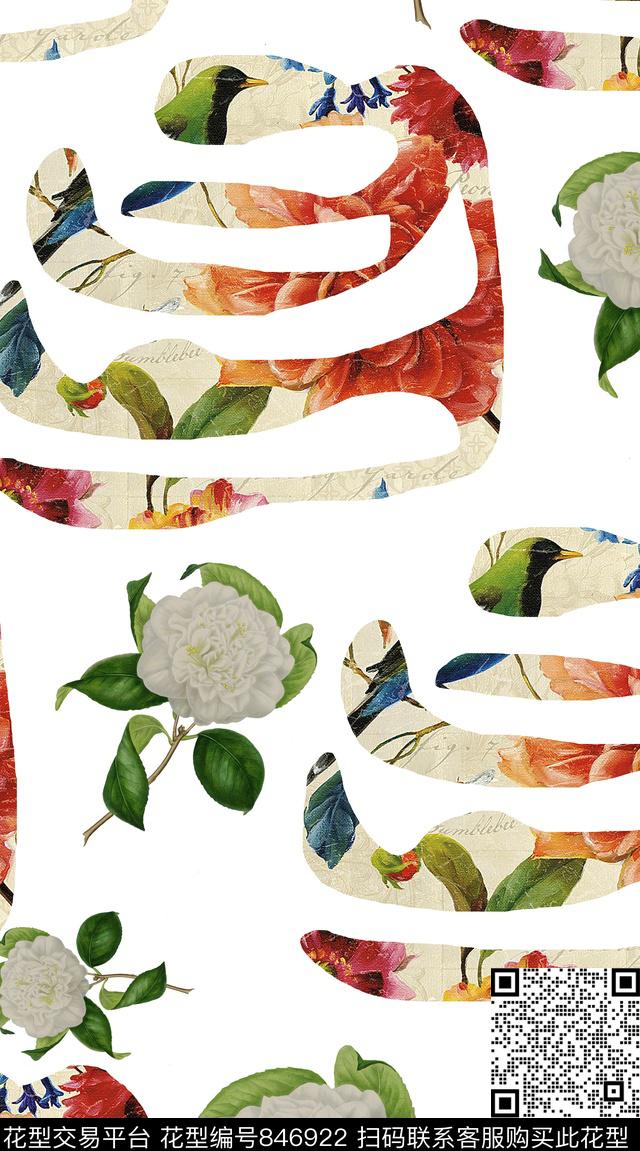 创意服装面料外套男装数码印花华亿平台下载（图片编号: 846922） - 瓦栏（Walan）