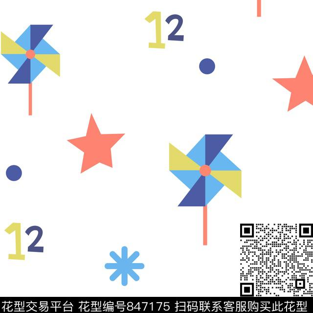 解构童装可爱传统印花华亿平台下载（图片编号: 847175） - 瓦栏（Walan）
