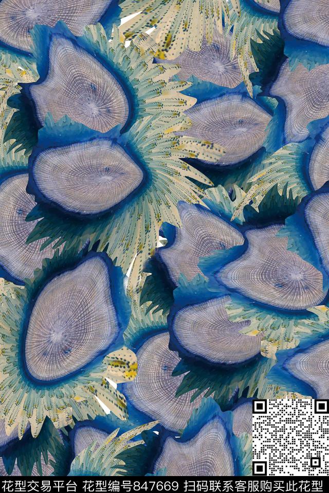 抽象肌理纹理数码印花华亿平台下载（图片编号: 847669） - 瓦栏（Walan）