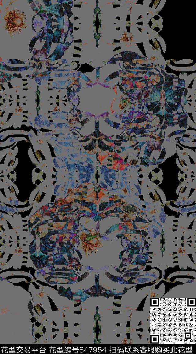 男装创意服装面料外套数码印花华亿平台下载（图片编号: 847954） - 瓦栏（Walan）