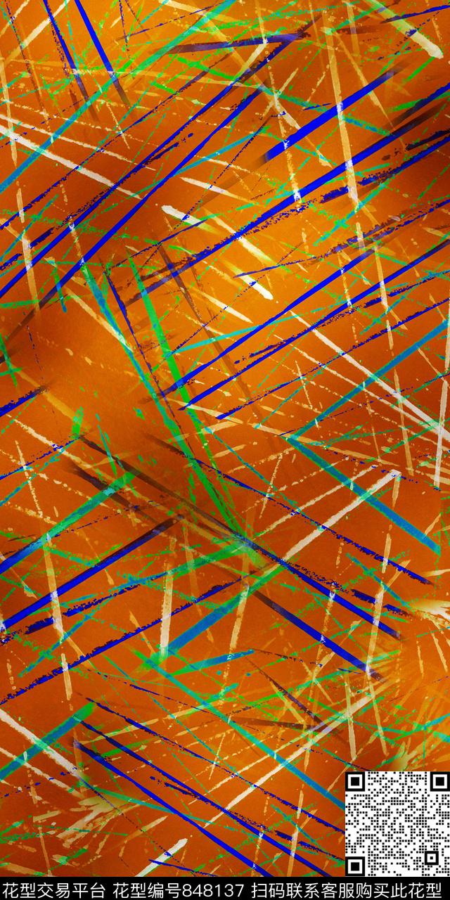 细条纹条子条纹数码印花华亿平台下载（图片编号: 848137） - 瓦栏（Walan）