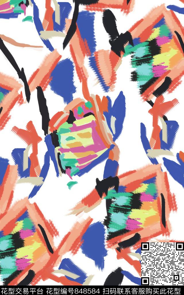 女装泳装几何传统印花华亿平台下载（图片编号: 848584） - 瓦栏（Walan）