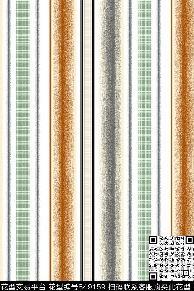 竖条条子条纹数码印花华亿平台下载（图片编号: 849159） - 瓦栏（Walan）