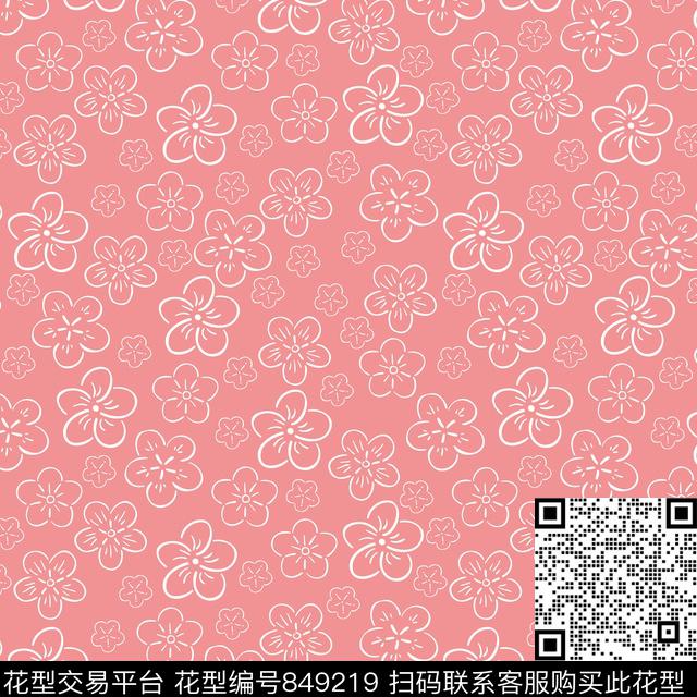 小碎花春夏简约传统印花华亿平台下载（图片编号: 849219） - 瓦栏（Walan）