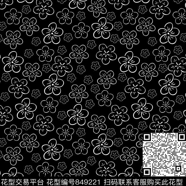 小碎花春夏简约传统印花华亿平台下载（图片编号: 849221） - 瓦栏（Walan）