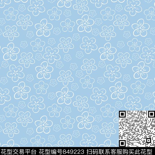 小碎花春夏简约传统印花华亿平台下载（图片编号: 849223） - 瓦栏（Walan）