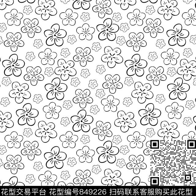 小碎花春夏简约传统印花华亿平台下载（图片编号: 849226） - 瓦栏（Walan）