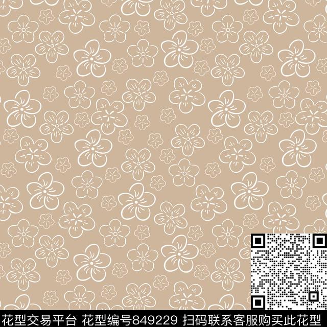 小碎花春夏简约传统印花华亿平台下载（图片编号: 849229） - 瓦栏（Walan）