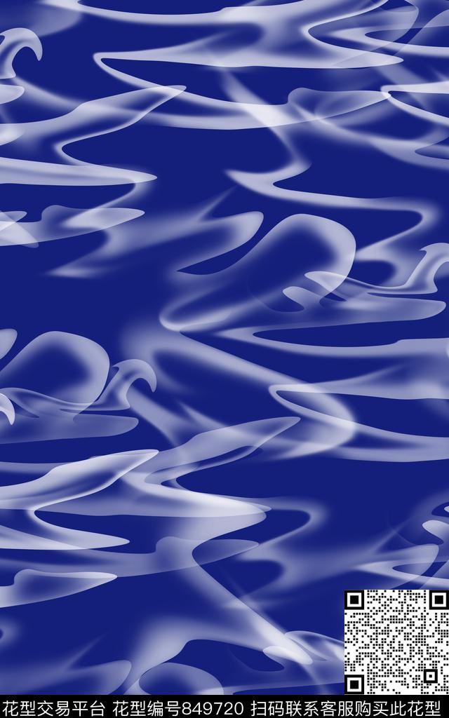 抽象肌理水波纹传统印花华亿平台下载（图片编号: 849720） - 瓦栏（Walan）