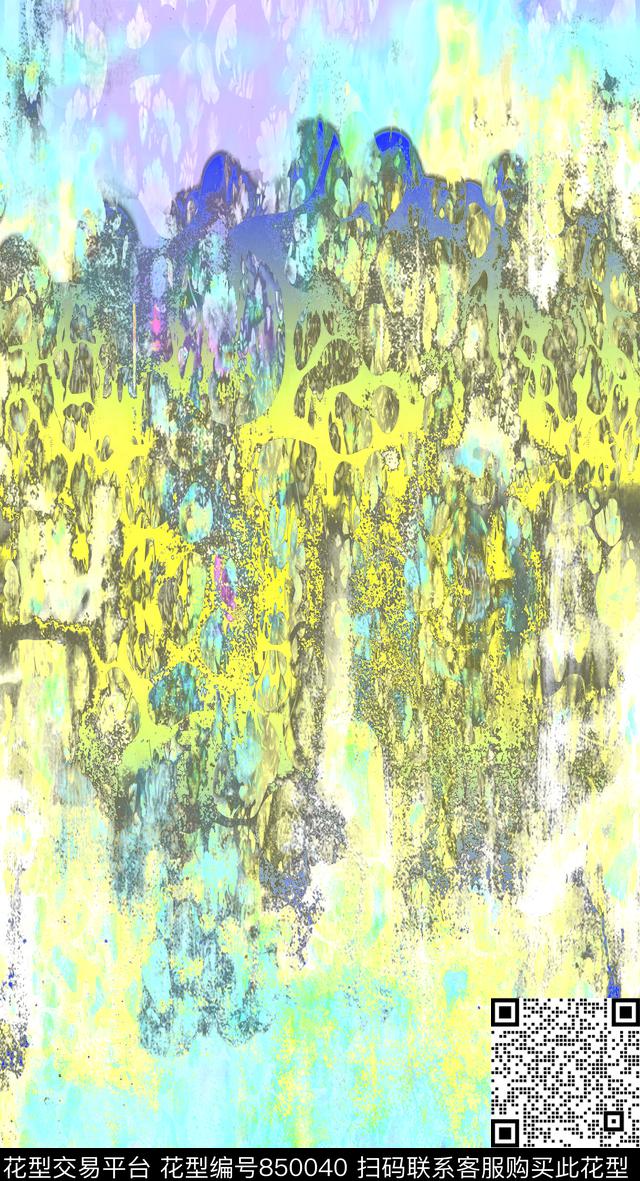 纹理肌理斑駁数码印花华亿平台下载（图片编号: 850040） - 瓦栏（Walan）