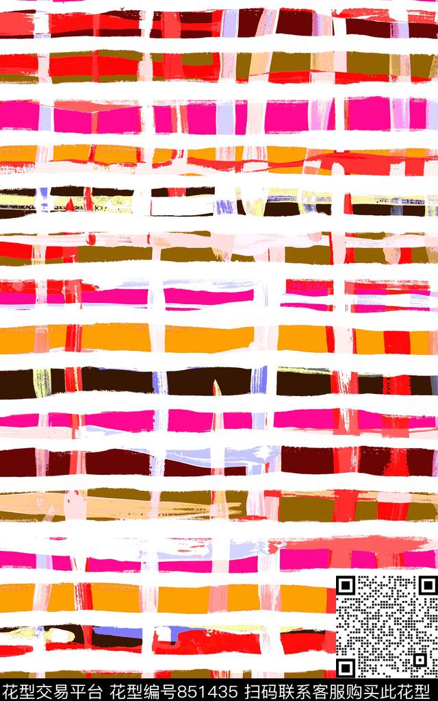 波浪条纹曲线竖条传统印花华亿平台下载（图片编号: 851435） - 瓦栏（Walan）