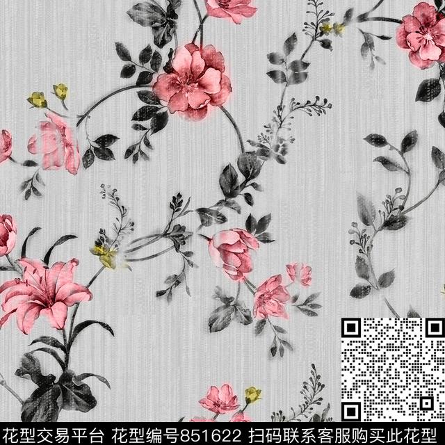 花藤肌理背景水彩手绘画数码印花华亿平台下载（图片编号: 851622） - 瓦栏（Walan）