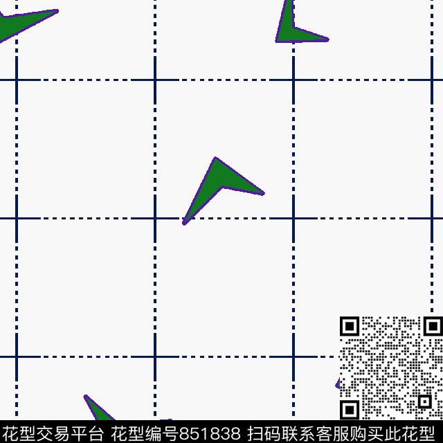 男装几何图格子箭头传统印花华亿平台下载（图片编号: 851838） - 瓦栏（Walan）