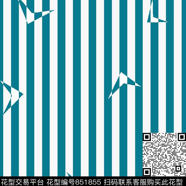 抽象时尚竖条不规则几何传统印花华亿平台下载（图片编号: 851855） - 瓦栏（Walan）