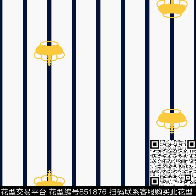 竖条欧式花卉宽条传统印花华亿平台下载（图片编号: 851876） - 瓦栏（Walan）