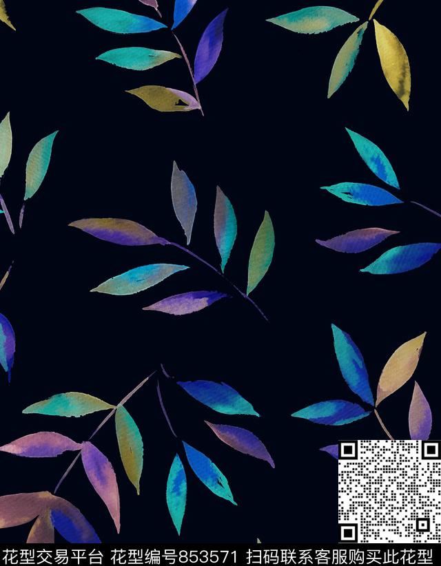 小碎花水彩手绘数码印花华亿平台下载（图片编号: 853571） - 瓦栏（Walan）