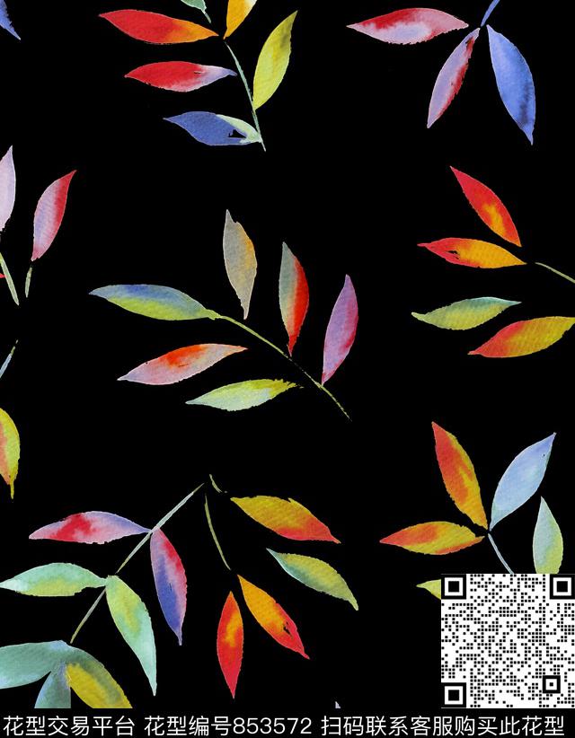 小碎花水彩手绘数码印花华亿平台下载（图片编号: 853572） - 瓦栏（Walan）