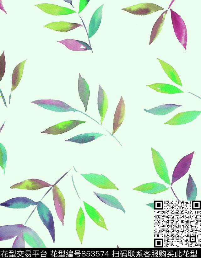 小碎花水彩手绘数码印花华亿平台下载（图片编号: 853574） - 瓦栏（Walan）