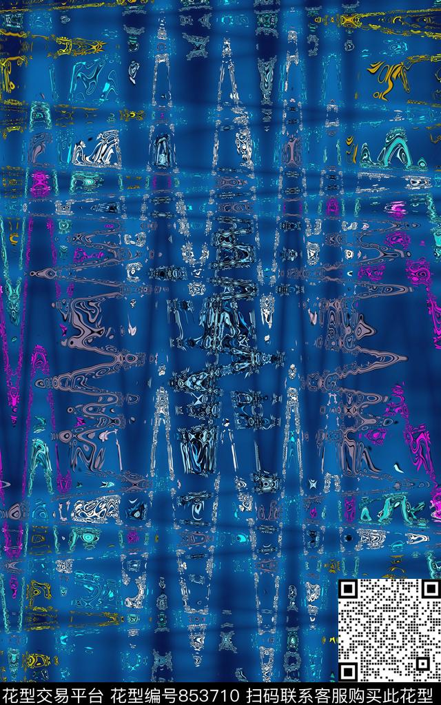 波浪星空冷数码印花华亿平台下载（图片编号: 853710） - 瓦栏（Walan）