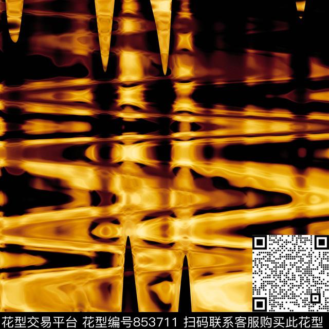 波浪暖波浪纹数码印花华亿平台下载（图片编号: 853711） - 瓦栏（Walan）