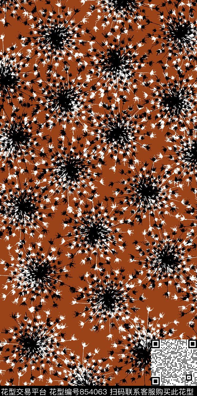乱花花朵花卉传统印花华亿平台下载（图片编号: 854063） - 瓦栏（Walan）