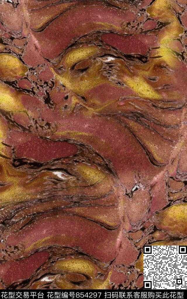 肌理抽象壁画岩石数码印花华亿平台下载（图片编号: 854297） - 瓦栏（Walan）