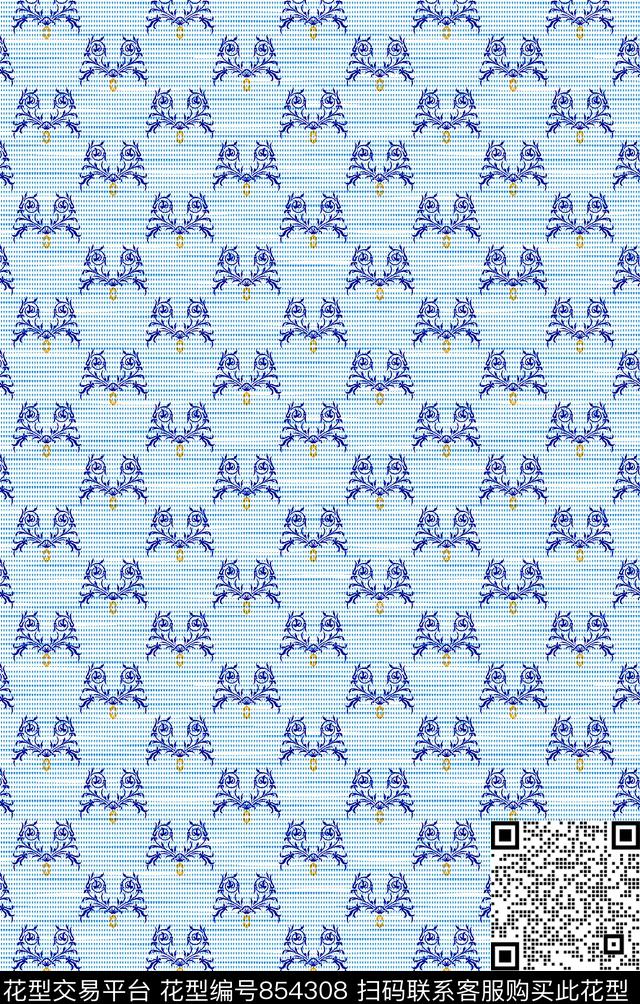 波点不规则几何棉麻传统印花华亿平台下载（图片编号: 854308） - 瓦栏（Walan）