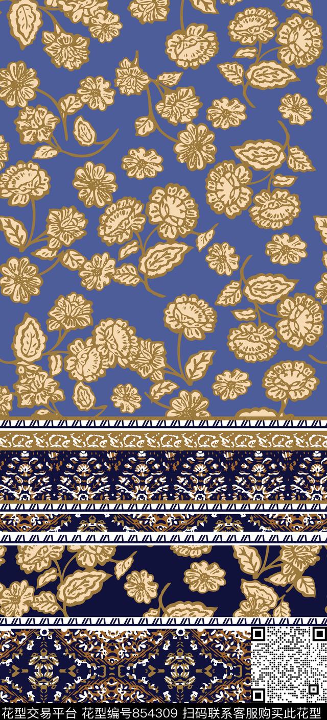 乱花小碎花色快传统印花华亿平台下载（图片编号: 854309） - 瓦栏（Walan）