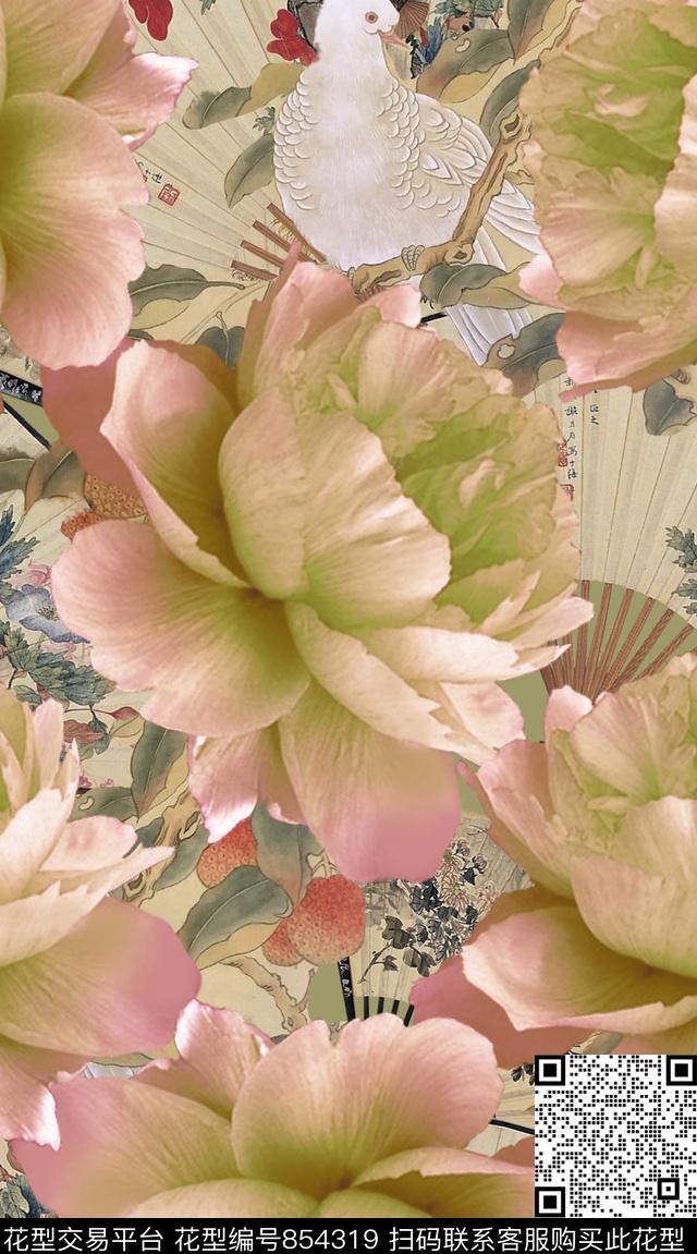 创意服装面料女士裙子数码印花华亿平台下载（图片编号: 854319） - 瓦栏（Walan）