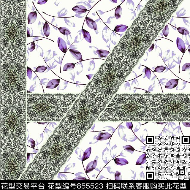 方巾90方巾休闲风数码印花华亿平台下载（图片编号: 855523） - 瓦栏（Walan）