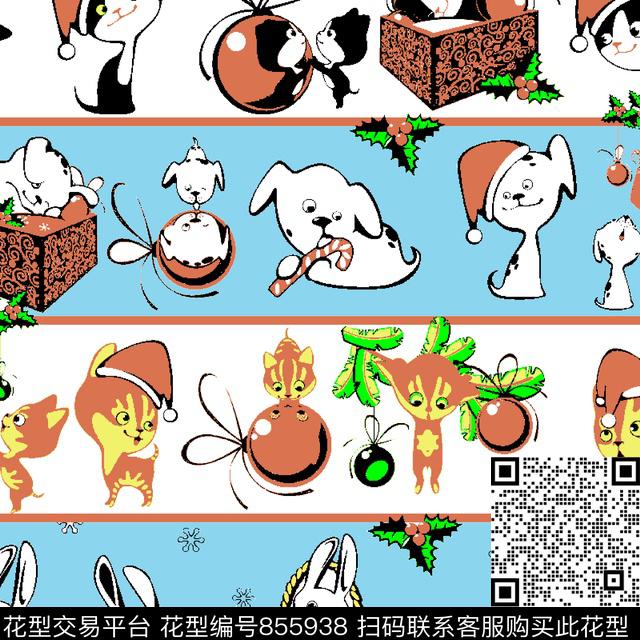 动物猫兔子数码印花华亿平台下载（图片编号: 855938） - 瓦栏（Walan）