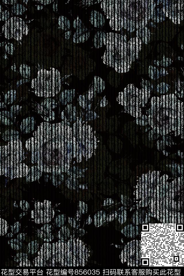 花朵抽象创意花卉数码印花华亿平台下载（图片编号: 856035） - 瓦栏（Walan）