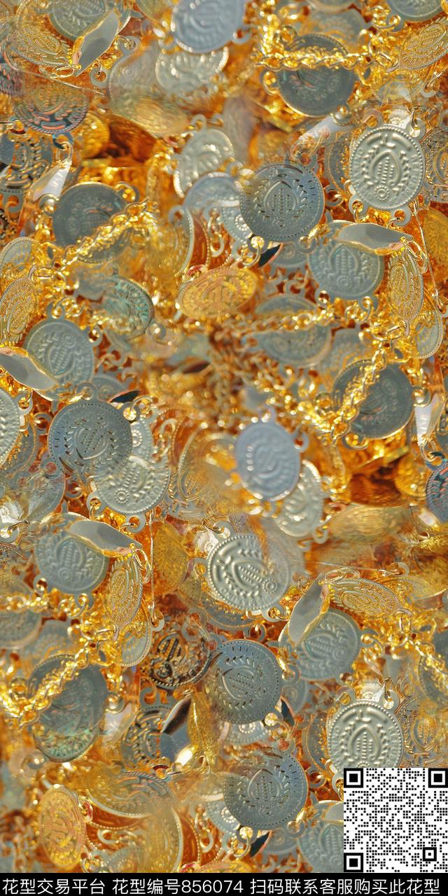 乱花满版花金币数码印花华亿平台下载（图片编号: 856074） - 瓦栏（Walan）