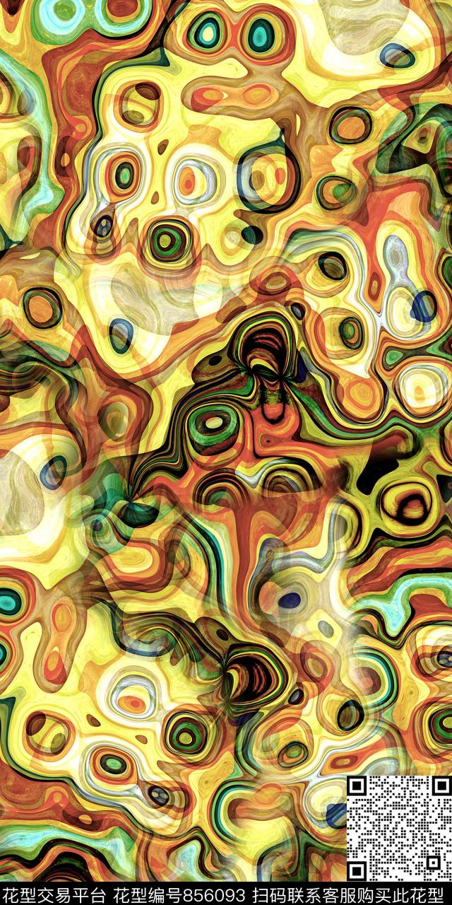 几何数码抽象数码印花华亿平台下载（图片编号: 856093） - 瓦栏（Walan）