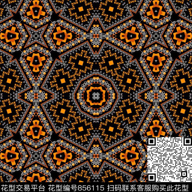 非洲部落复古陶瓷波西米亚数码印花华亿平台下载（图片编号: 856115） - 瓦栏（Walan）