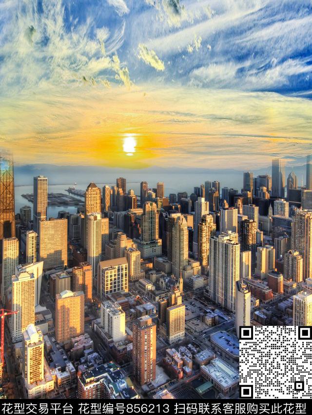 女装定位风景数码印花华亿平台下载（图片编号: 856213） - 瓦栏（Walan）