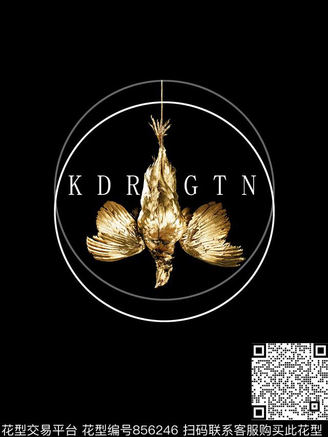 鸟几何男装T恤华亿平台数码印花华亿平台下载（图片编号: 856246） - 瓦栏（Walan）