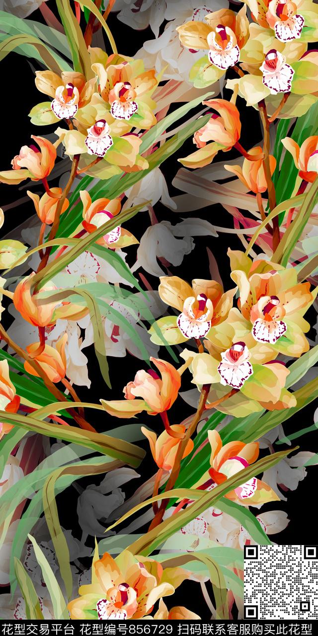 大花乱花数码数码印花华亿平台下载（图片编号: 856729） - 瓦栏（Walan）