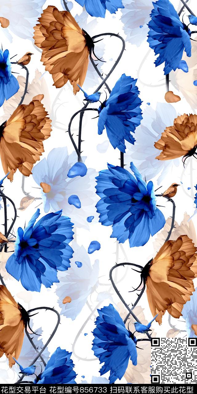 大花乱花数码数码印花华亿平台下载（图片编号: 856733） - 瓦栏（Walan）